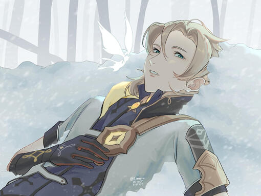 Contemplation in Snow